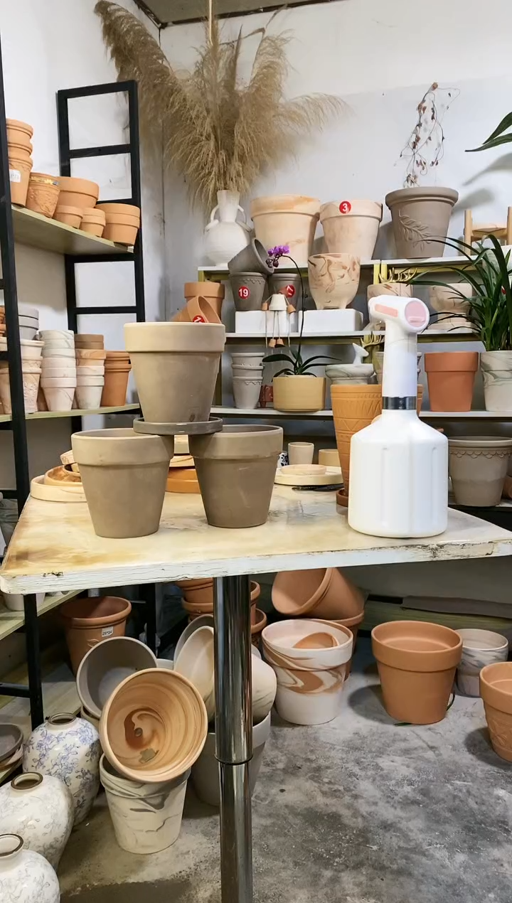 【闪购商品】陶瑕疵无售后12.5*13灰陶 3盆3托