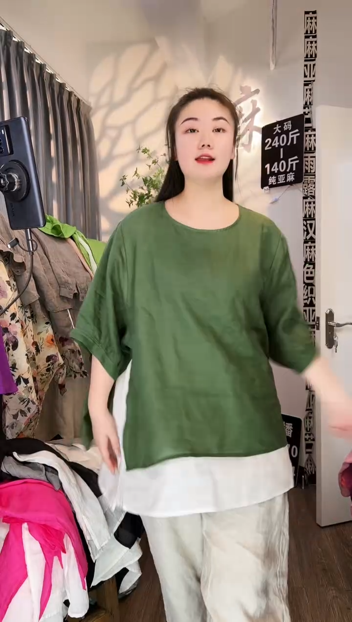 亚麻汉麻苎麻大码女装。