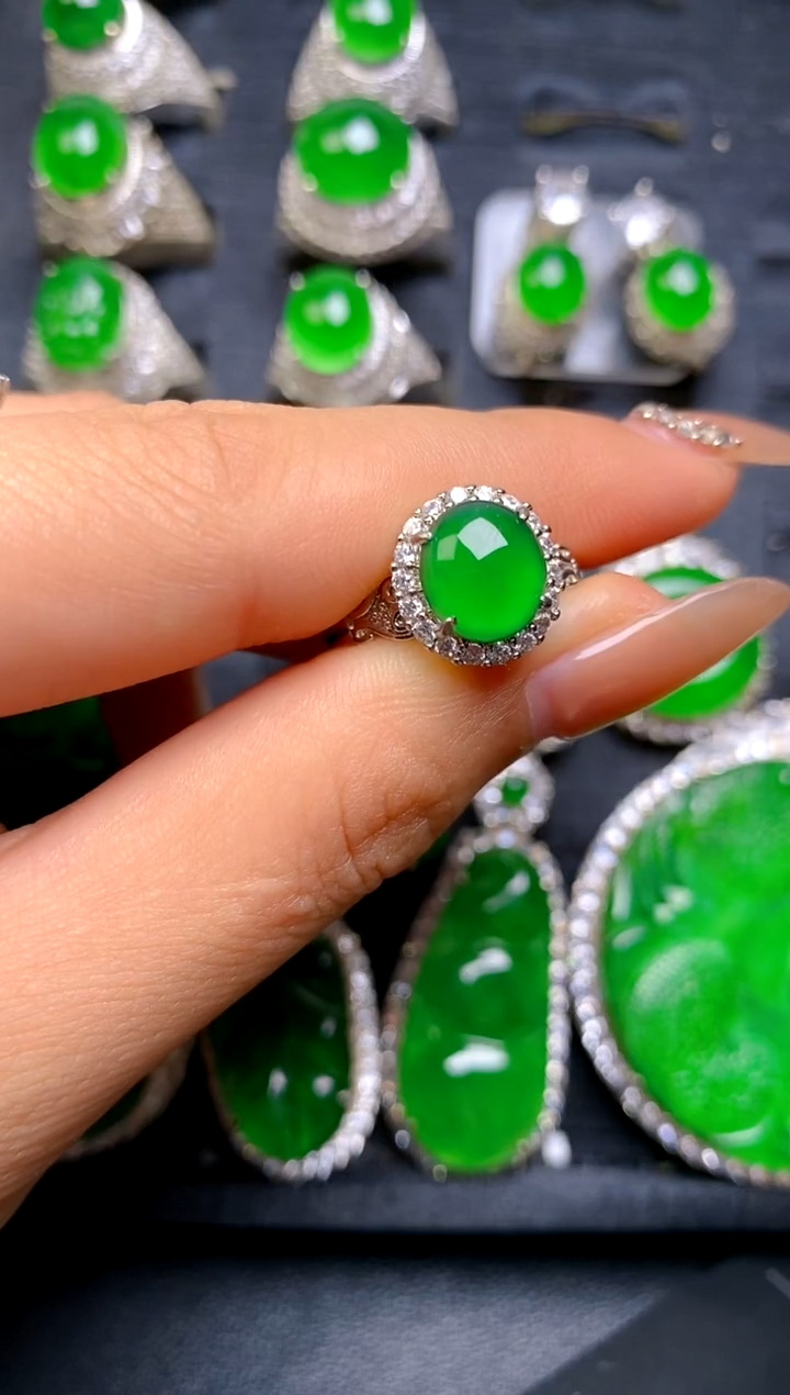 【闪购商品】翡翠戒指未镶嵌女戒