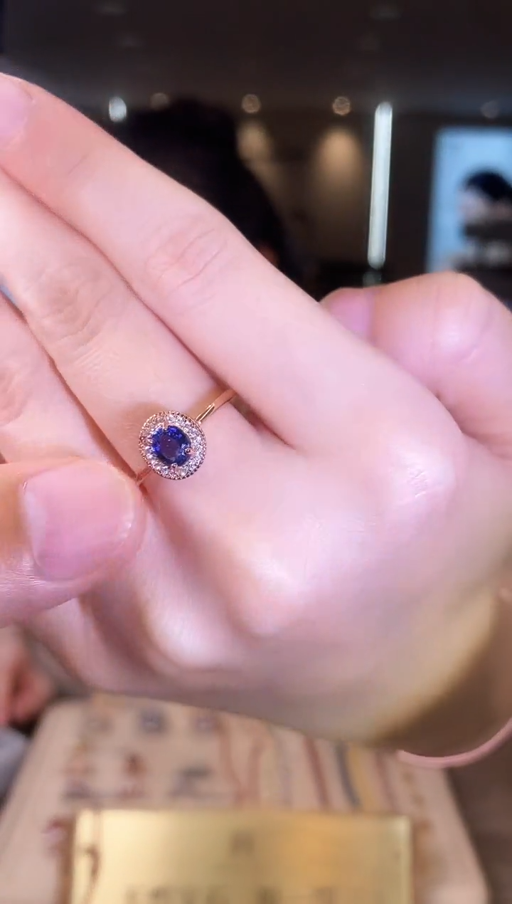 【闪购商品】蓝宝石戒指银S925镶嵌09