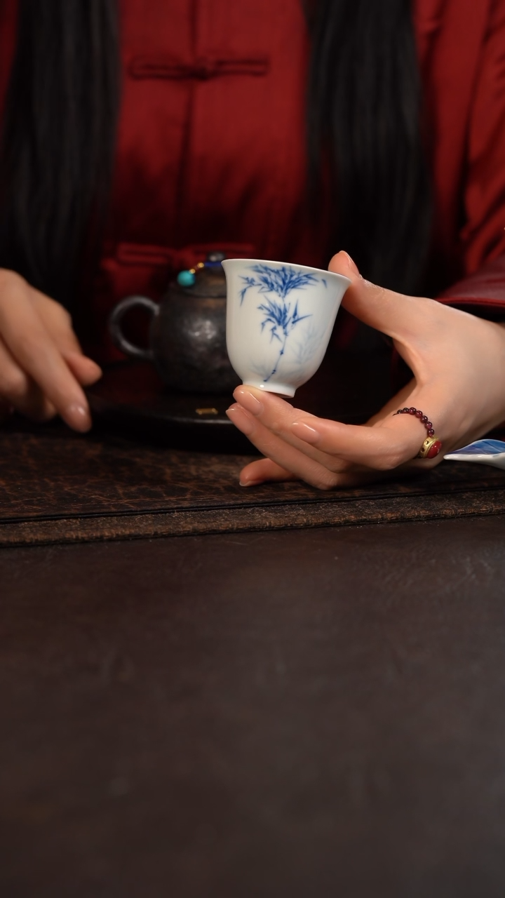 【闪购商品】杯839号HLX陶瓷文竹闻香杯