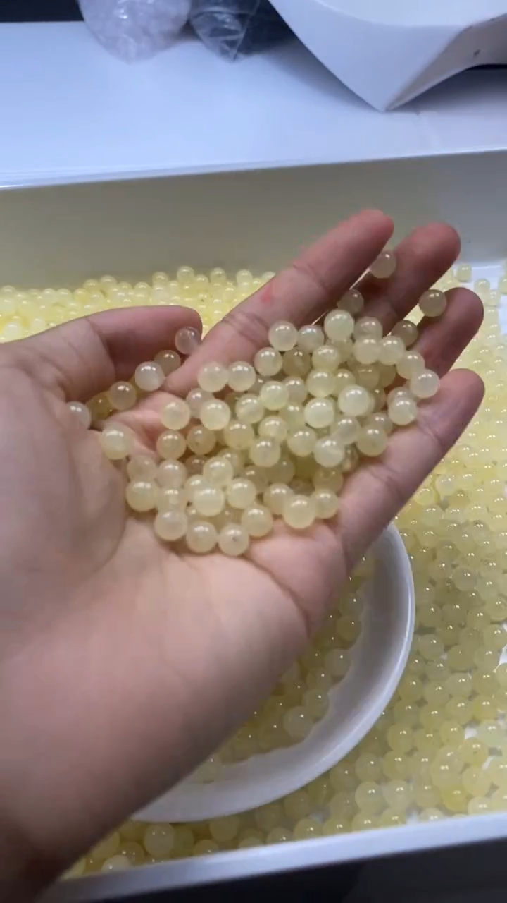 颈饰未镶嵌石英岩玉W3210蜂蜜水6mm*40颗