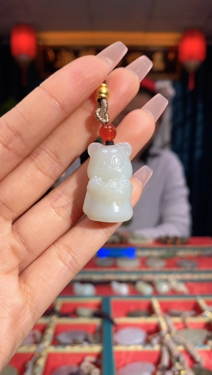 【闪购商品】和田玉颈饰未镶嵌竹节熊