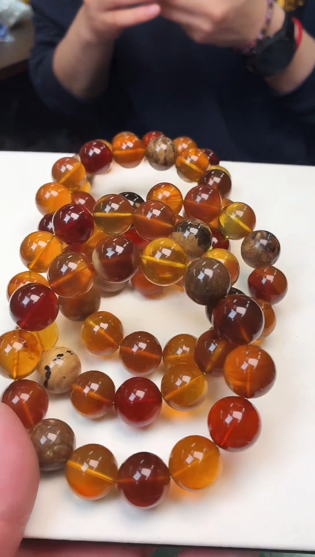 手链琥珀未镶嵌K53单圈多样性发其一15mm+