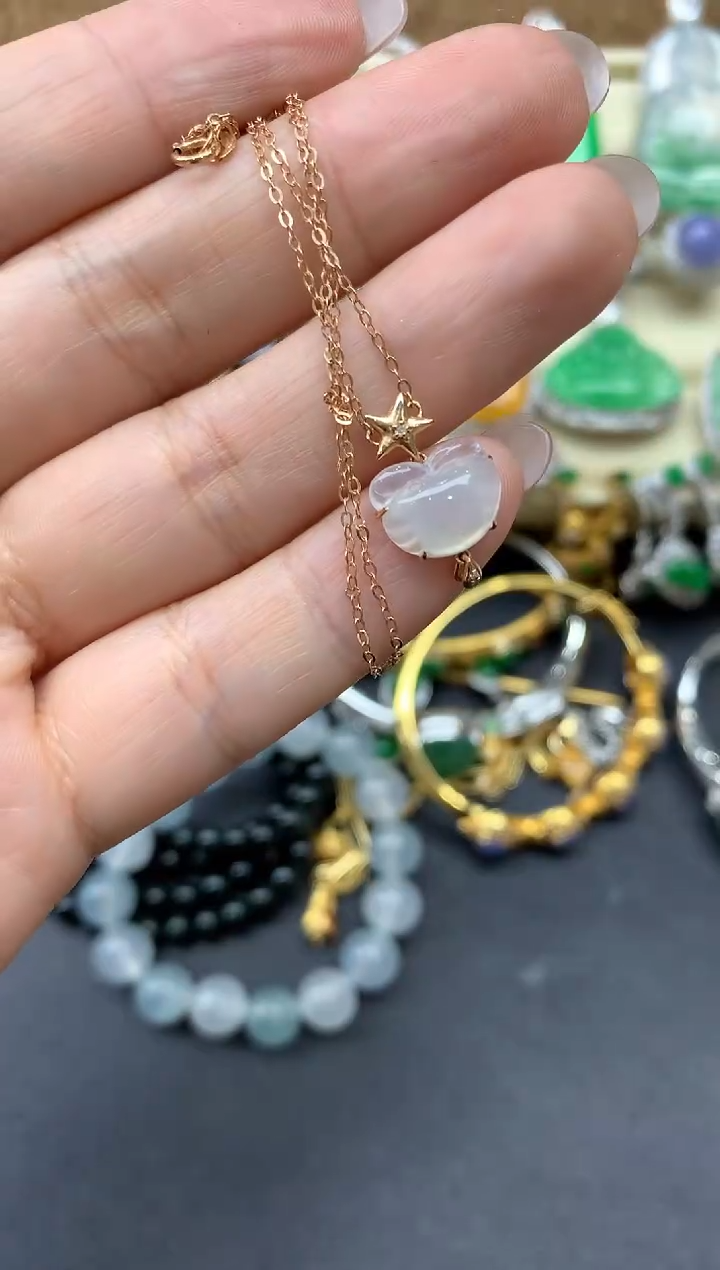 【闪购商品】翡翠颈饰18K金镶嵌298-中国好珍宝