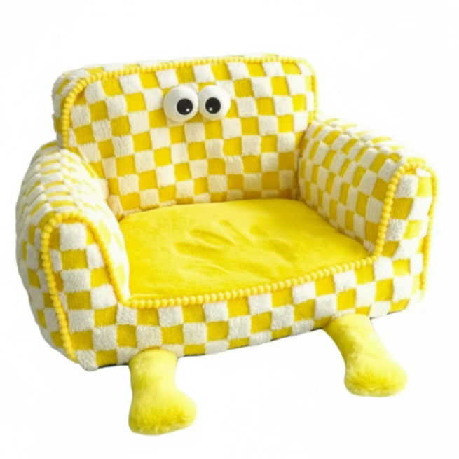 宠物棋盘格猫窝猫沙发