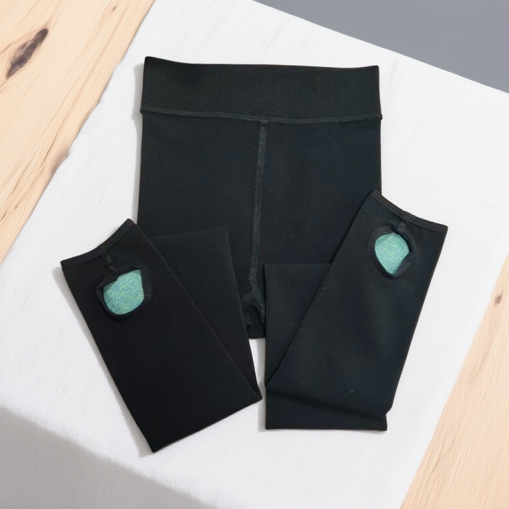 高腰弹力亮丝炫彩美体裤踩脚打底裤W362