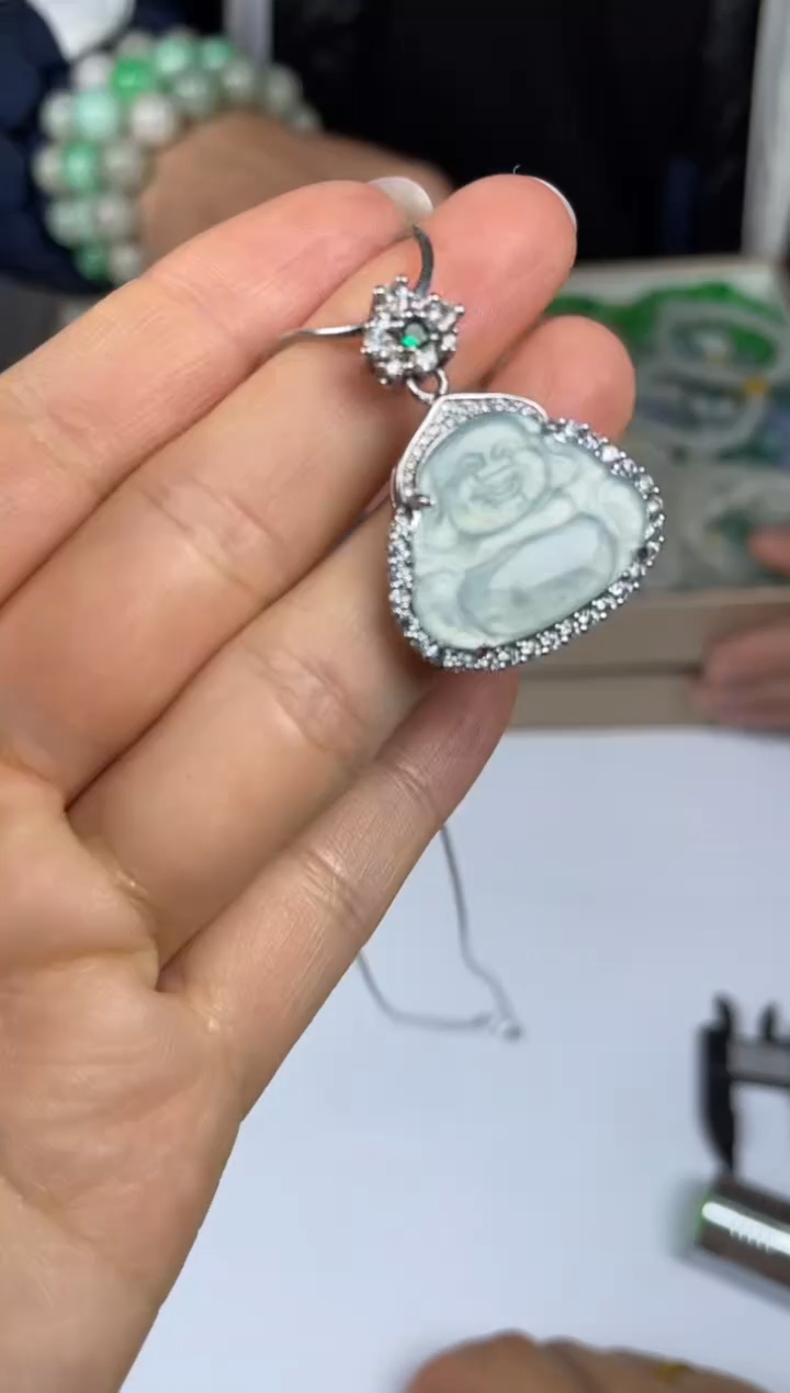 吊坠(赠链)未镶嵌翡翠YT101镶嵌佛公二