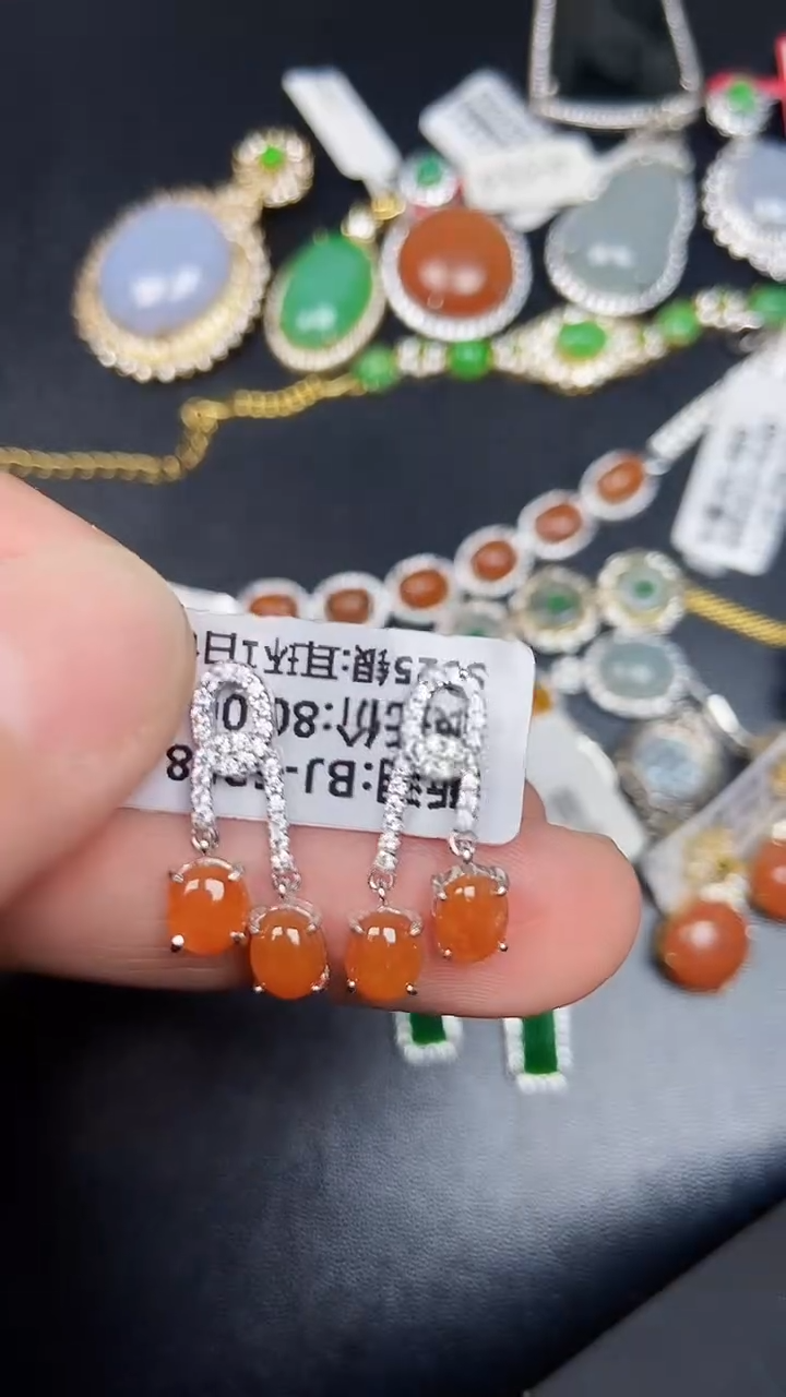 银S925镶嵌戒指翡翠2650