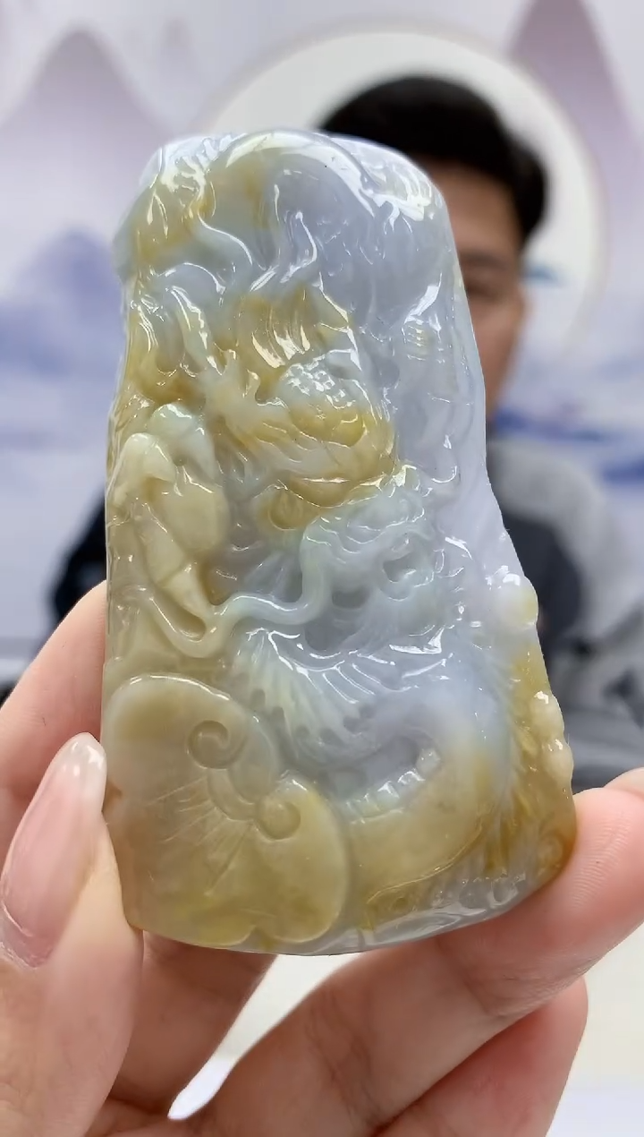 【闪购商品】定制翡翠未镶嵌4917kk-毛货挂件64