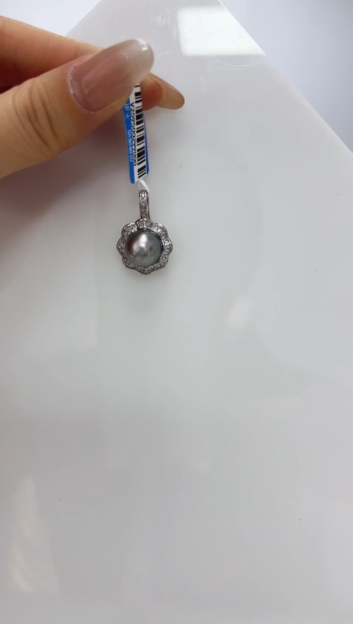 【闪购商品】海水珍珠DA银S925镶嵌吊坠 V2595