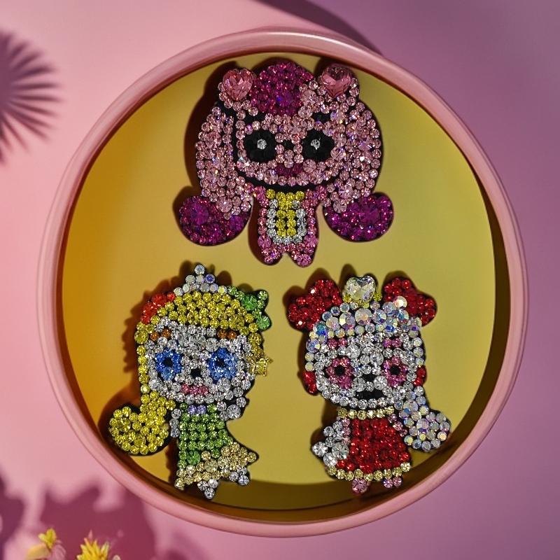 1036【萌可】发夹卡通BB夹鸭夹发圈手工时尚风可爱轻奢可爱韩版