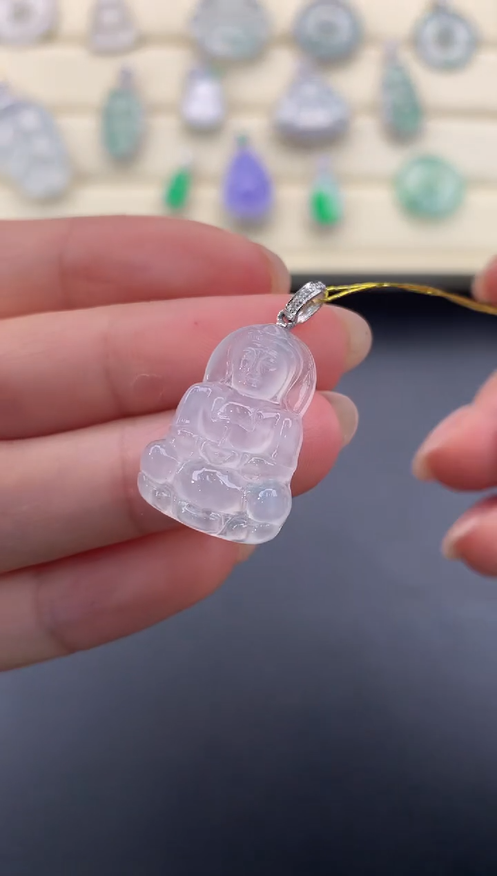 【闪购商品】翡翠颈饰18K金镶嵌X116        