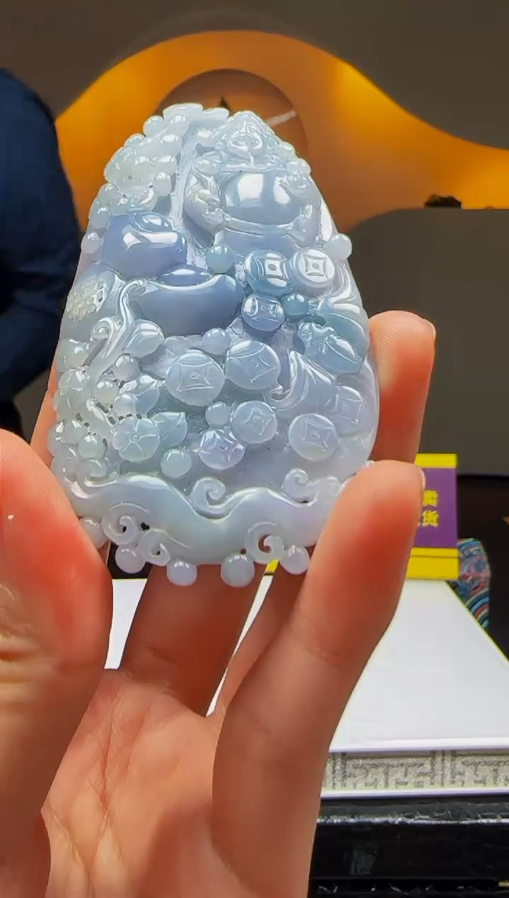 【闪购商品】定制翡翠未镶嵌Q04590翡翠毛货