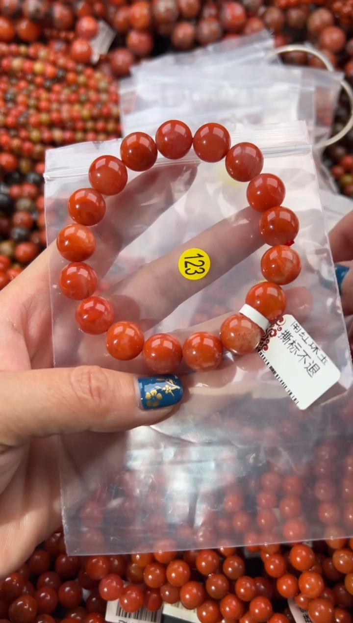 未镶嵌手串南红玛瑙12+
