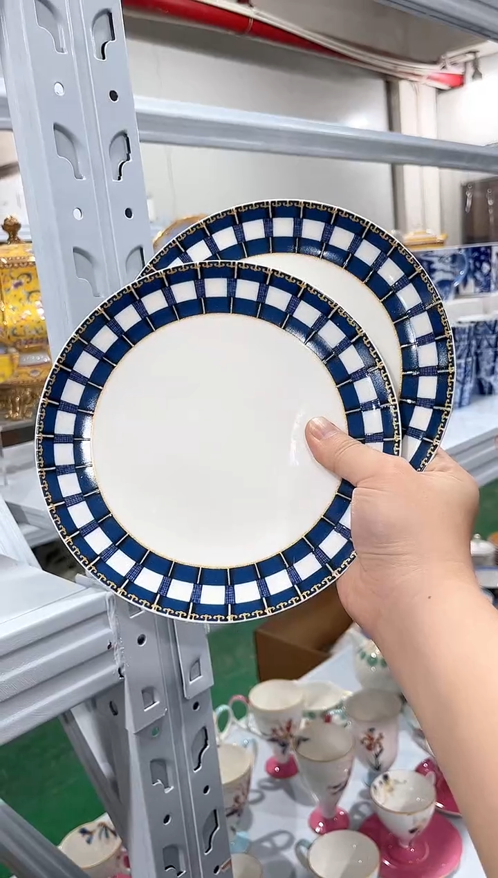 杯子陶陶瓷（简装）8寸点心盘2个