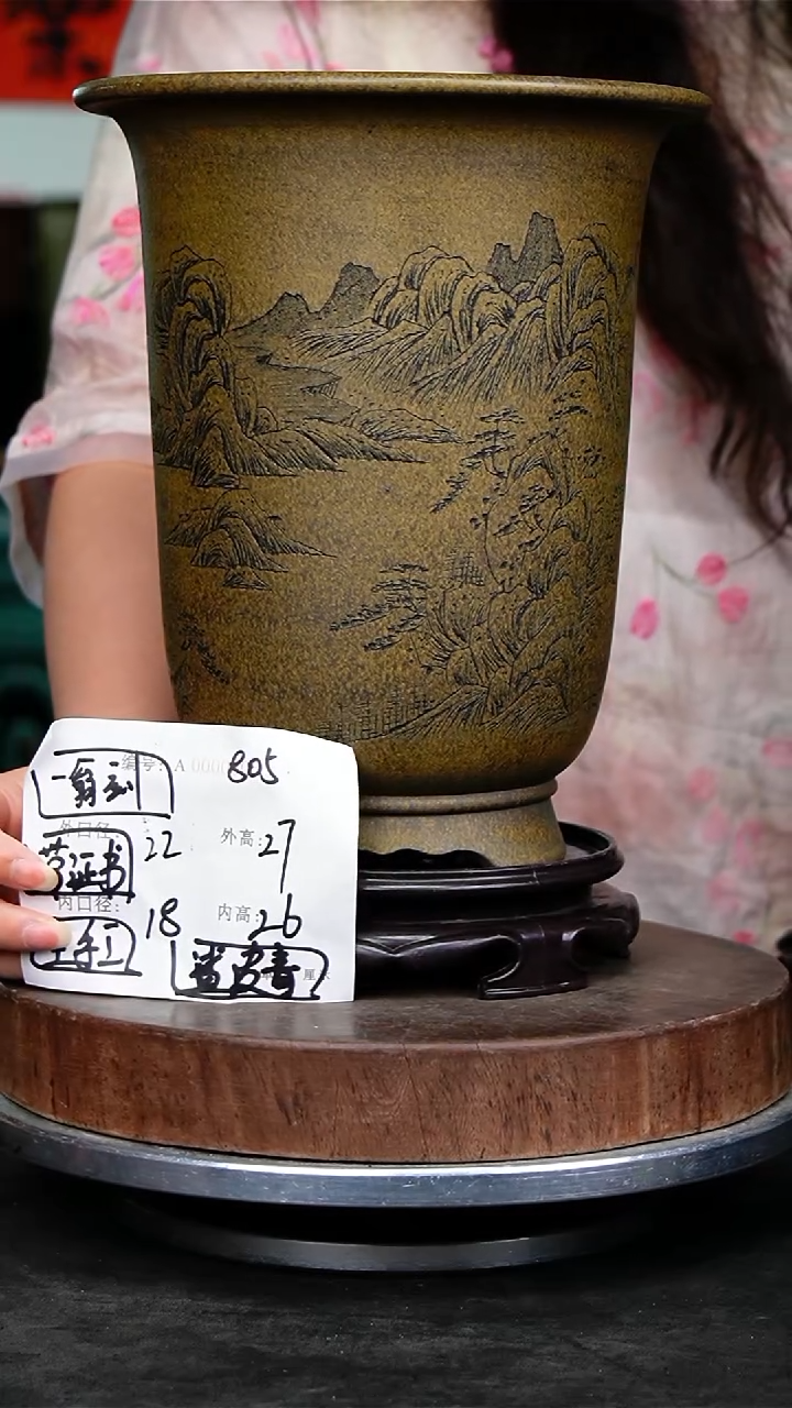 紫砂花盆805+s紫砂花盆^