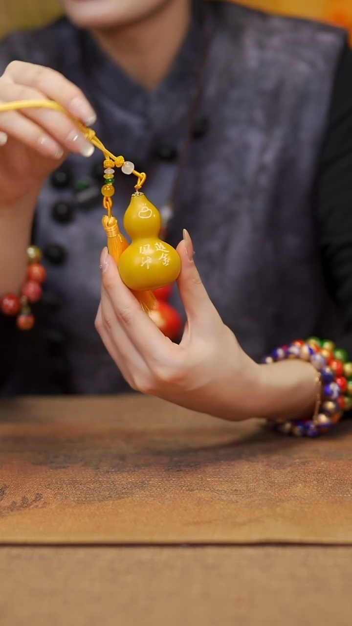 【闪购商品】433宴禾堂大漆车挂小葫芦38