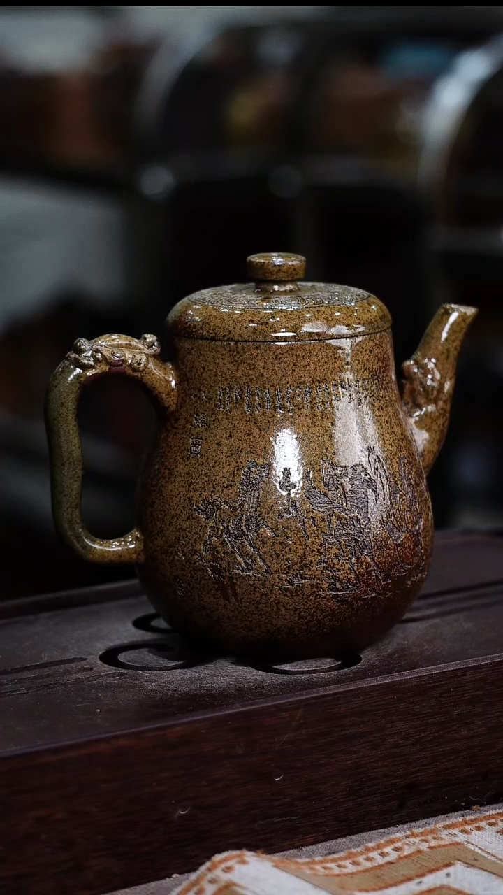 茶壶紫砂宜兴柴烧紫砂壶