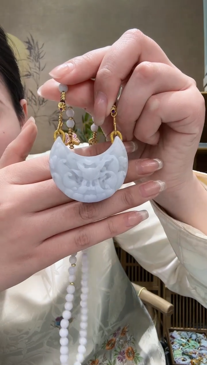 【闪购商品】翡翠耳饰未镶嵌吊坠