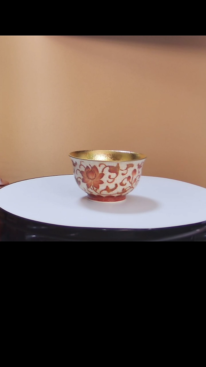 【闪购商品】主人杯白瓷内鎏金主人杯礼盒装