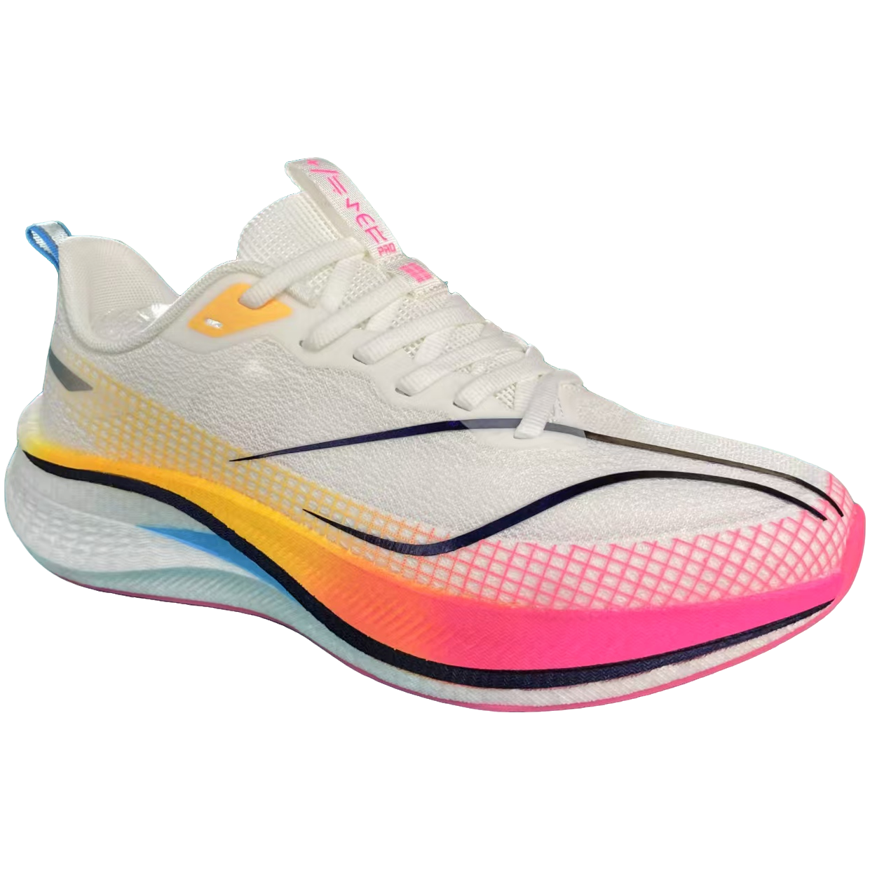 平衡碳板支撑中性橡胶透气跑步鞋男士舒适夏季情侣