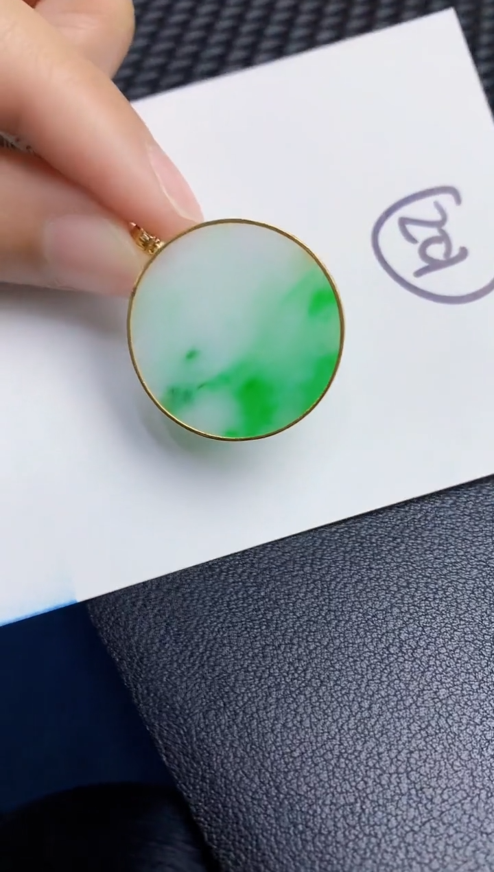 【闪购商品】翡翠颈饰18K金镶嵌000000000