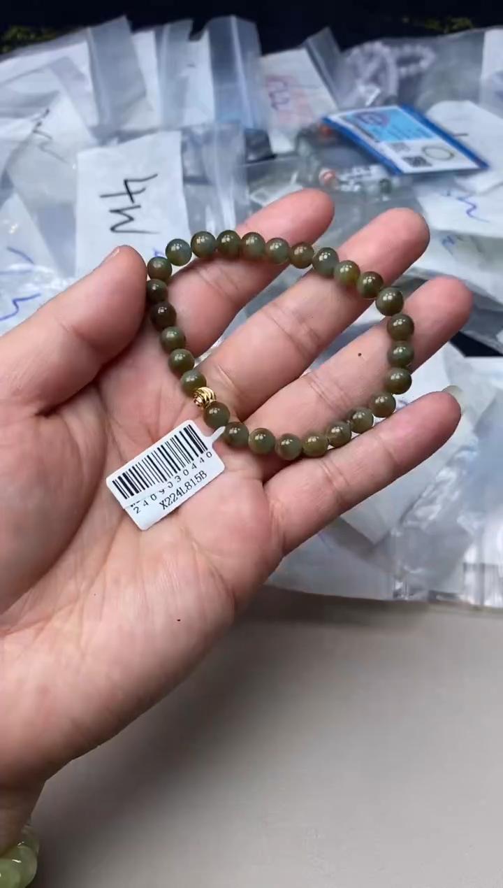 未镶嵌手链翡翠手串