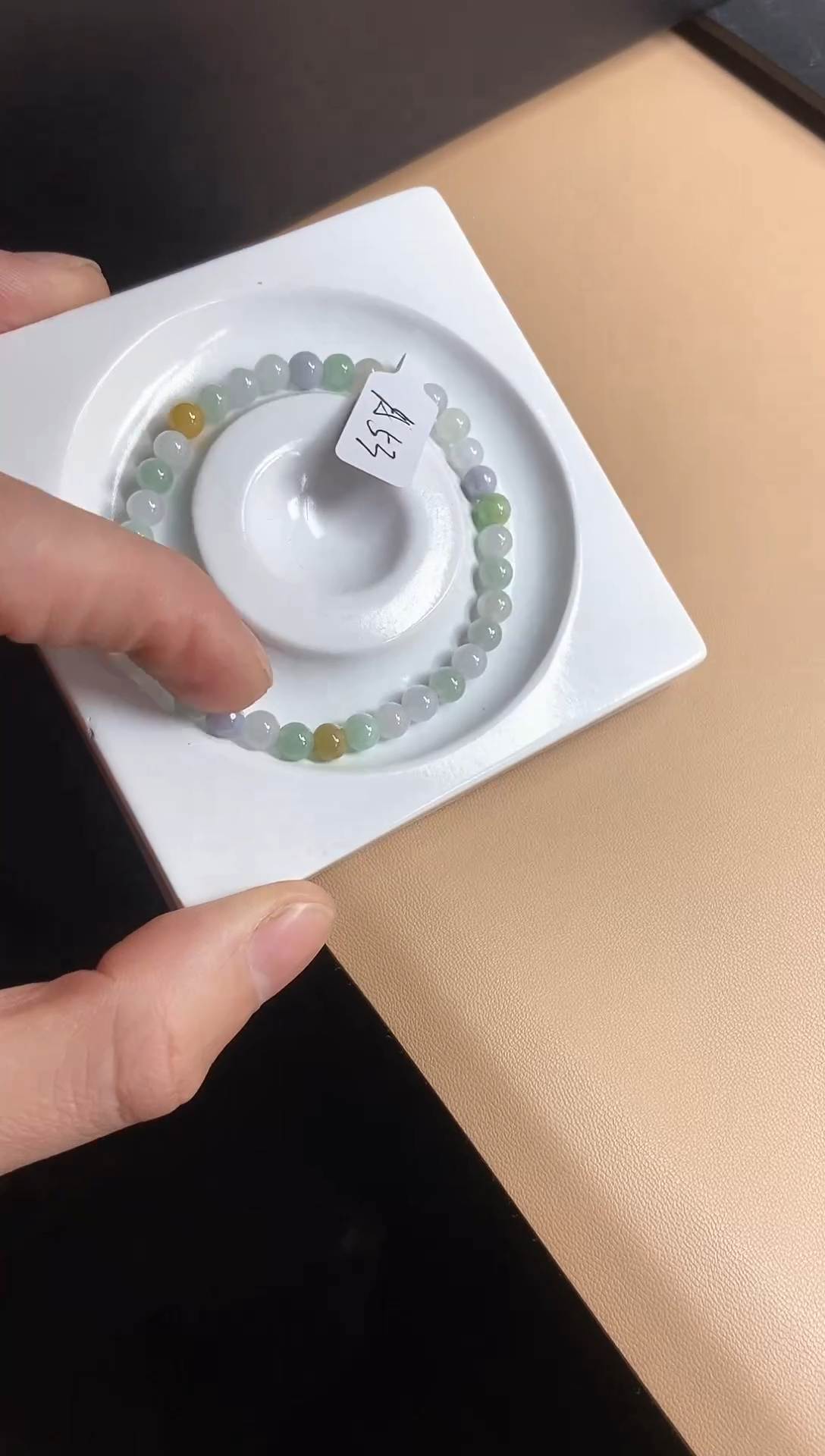 【闪购商品】翡翠手串未镶嵌天然翡翠A货手串A53