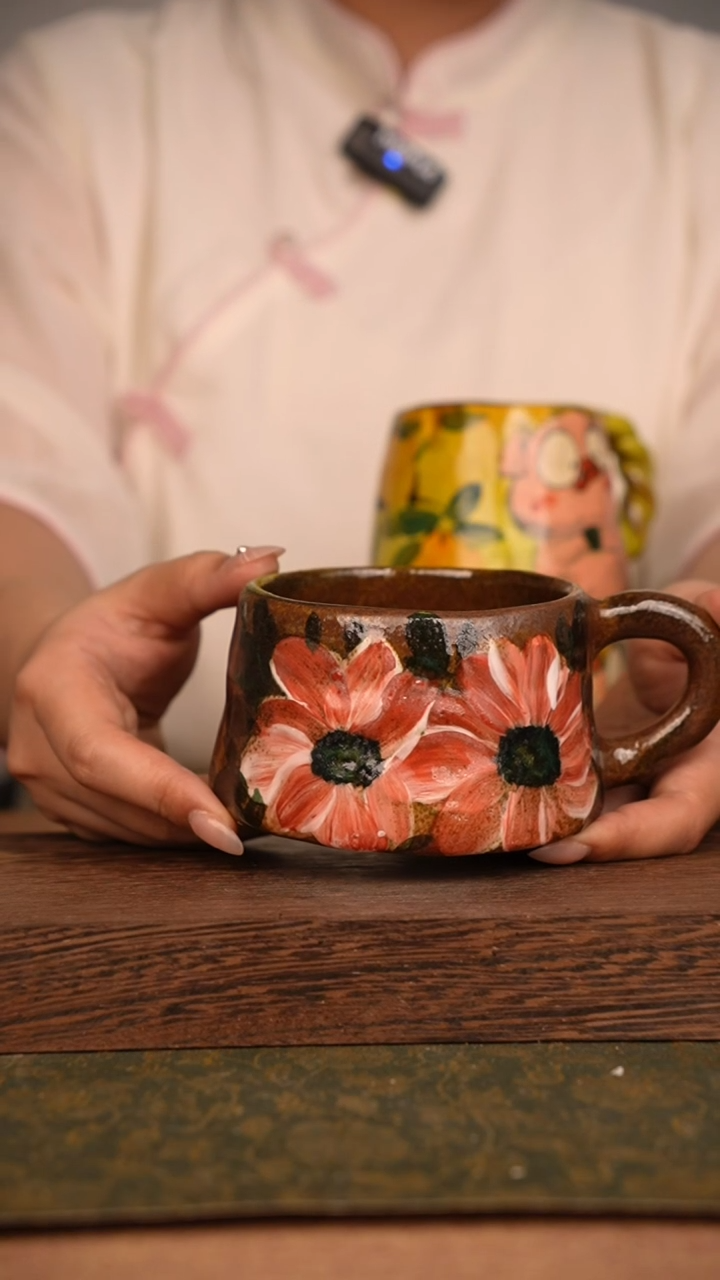 摆件泥垚手作 景德镇手工手绘器物