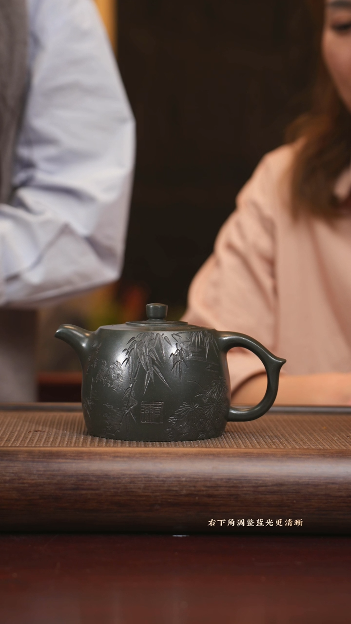 【闪购商品】紫砂茶壶zwp 井栏 可心绿泥 400