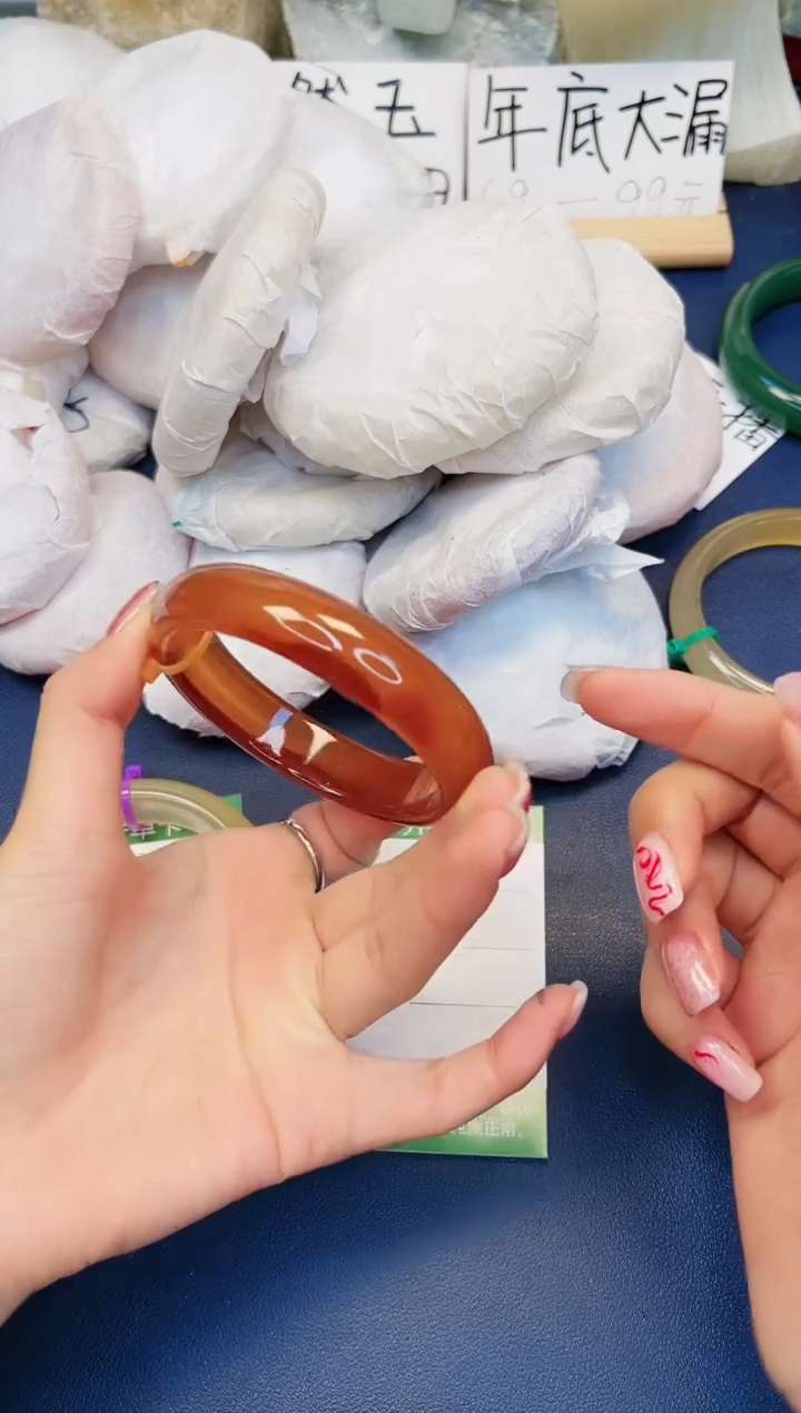 【闪购商品】石英质玉手镯未镶嵌496-财气镯