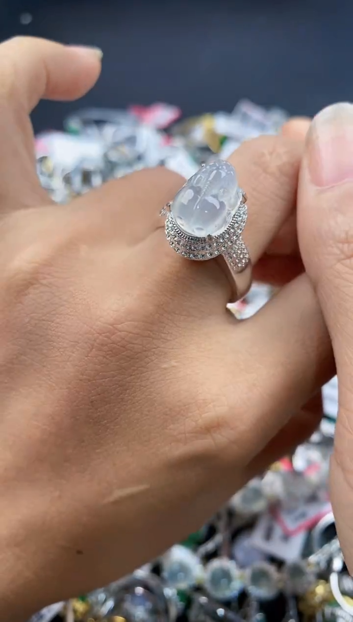 未镶嵌戒指翡翠111--5