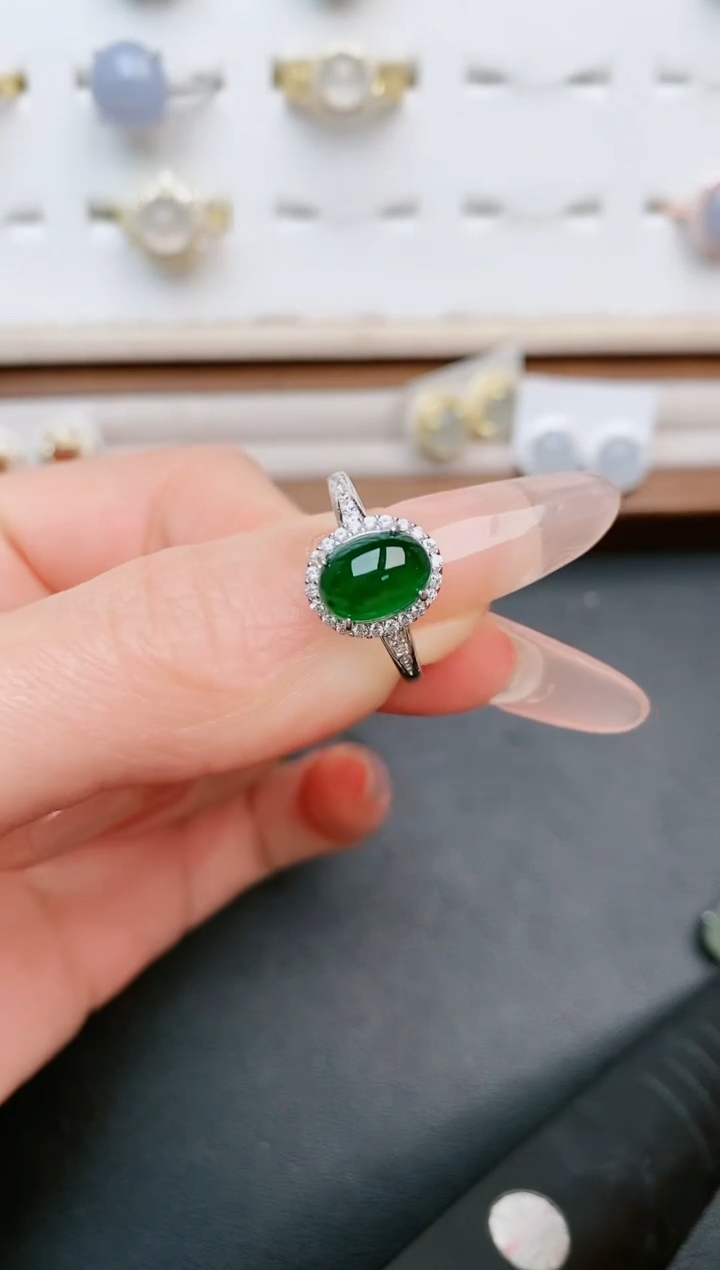 【闪购商品】翡翠戒指银S925镶嵌.....