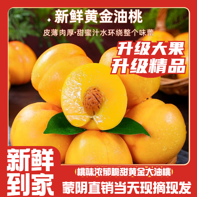 （A团长）新鲜现摘正宗黄油桃黄金蜜桃大果应季水果黄油桃应季水果