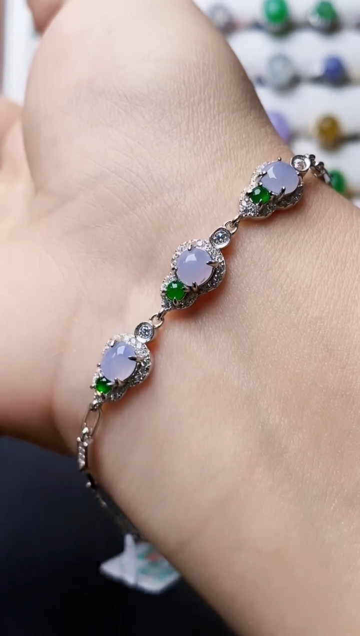 银S925镶嵌戒指翡翠0179