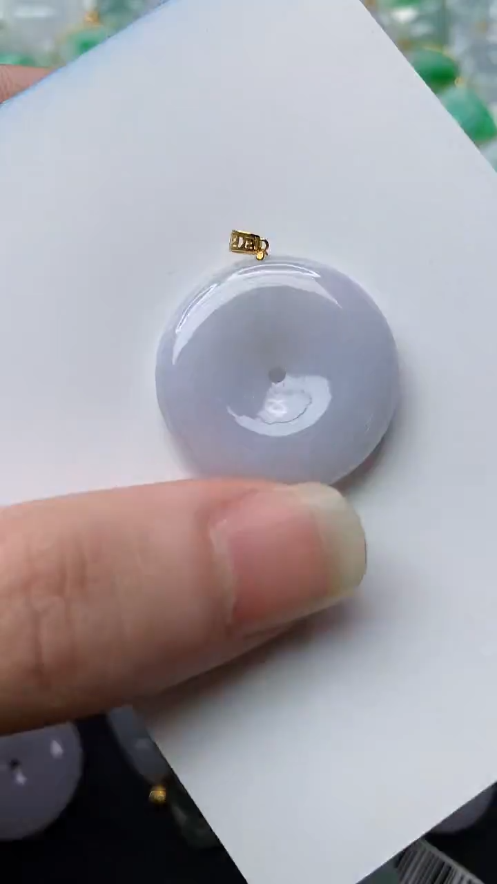 【闪购商品】翡翠颈饰18K金镶嵌19..........