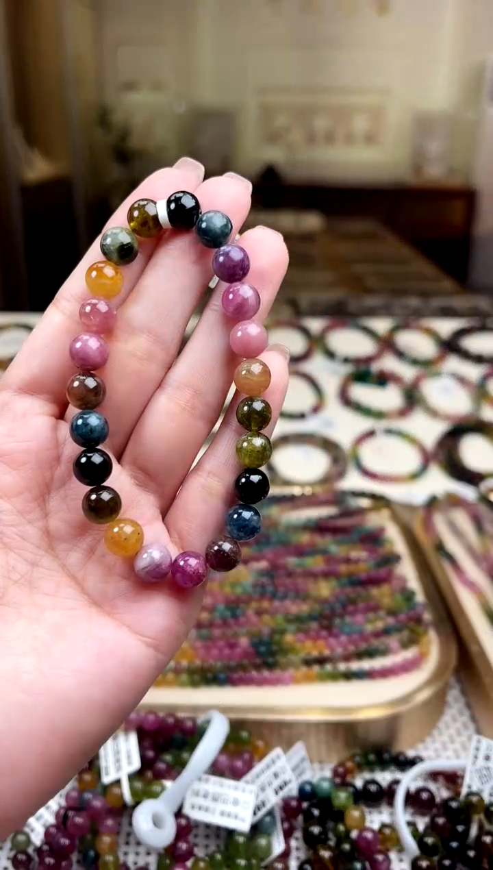 【闪购商品】/未镶嵌碧玺8mm+碧玺单圈多样性发货