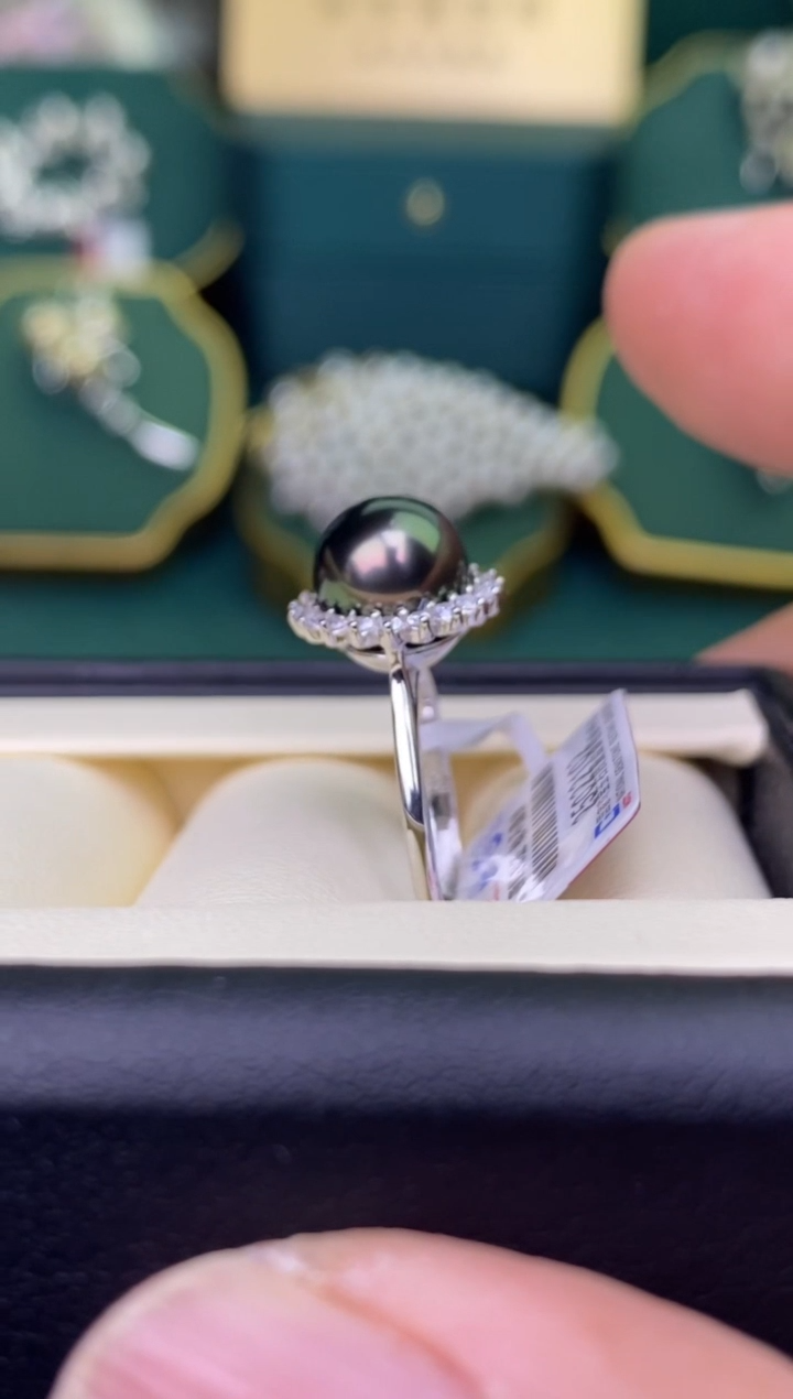 【闪购商品】海水珍珠戒指银S925镶嵌1