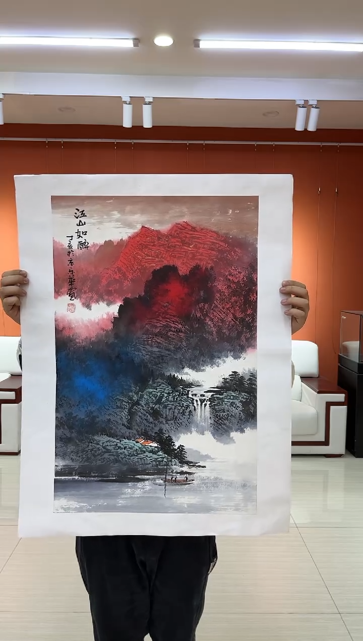 【闪购商品】国画郑乐华手绘绘画作品7-11