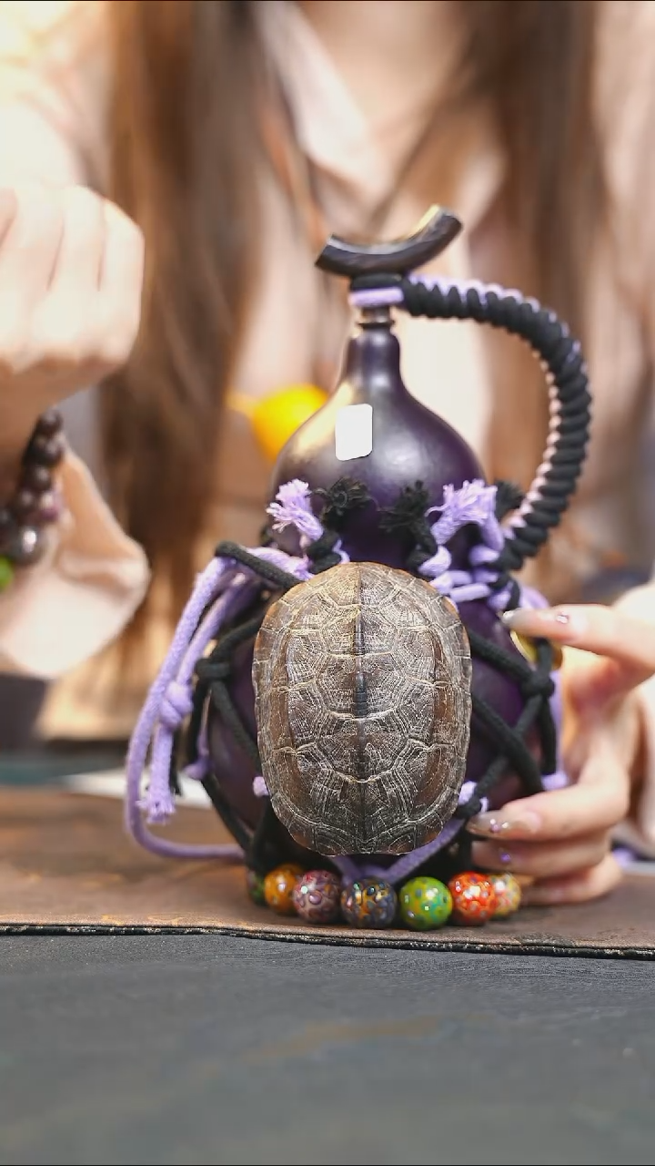 【闪购商品】WP169大漆酒葫芦不包手串及旋转底座