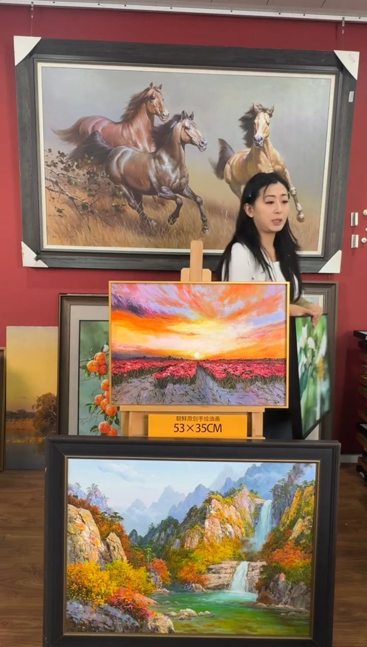 油画【89号】约53*35cm丨朝鲜原创纯手绘孤品油画丨顺丰包邮