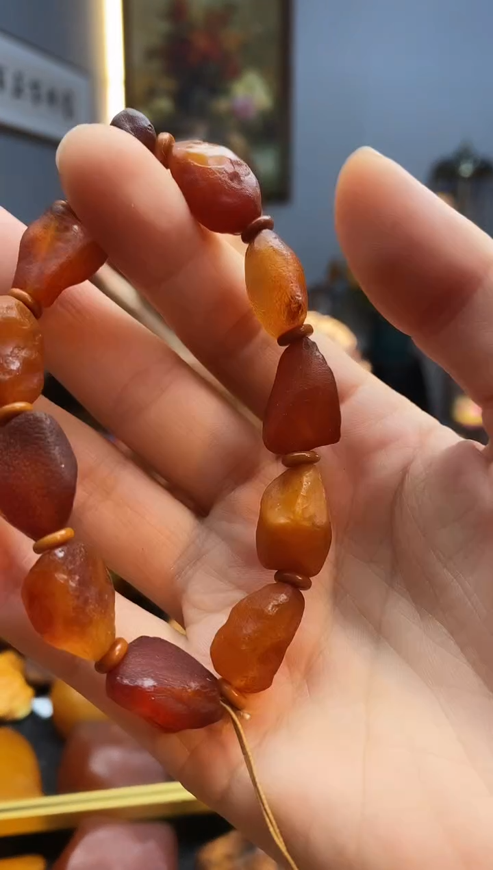手串琥珀未镶嵌手串