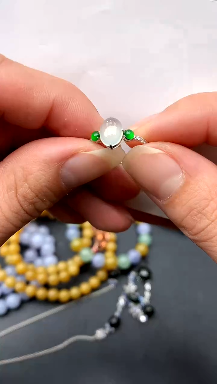 【闪购商品】翡翠戒指18K金镶嵌253-中国好珍宝