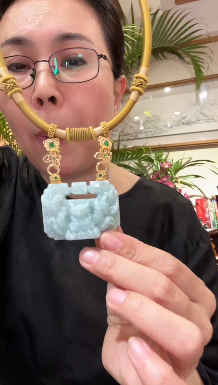 【闪购商品】翡翠颈饰未镶嵌国风