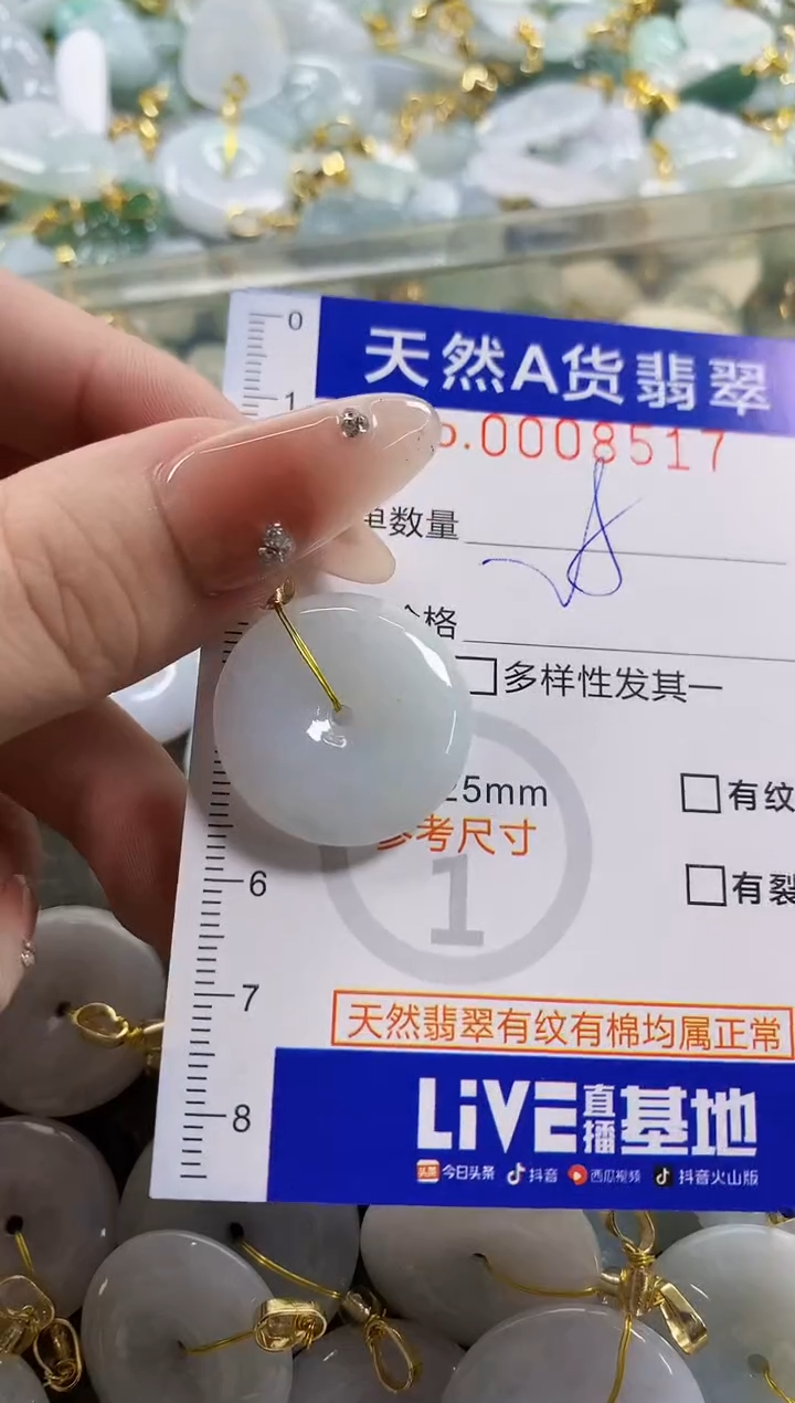 颈饰未镶嵌翡翠天然A货翡翠