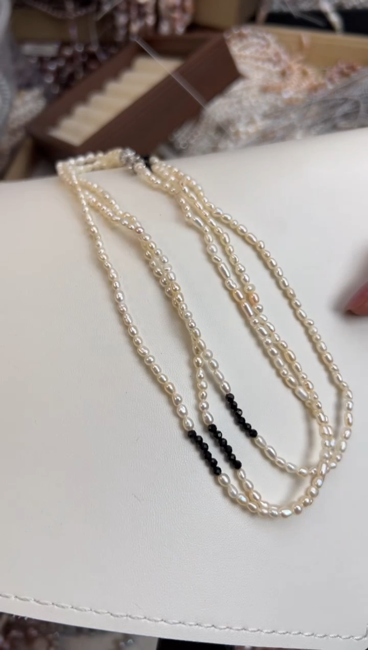 未镶嵌福利淡水珍珠多圈*珍珠项链