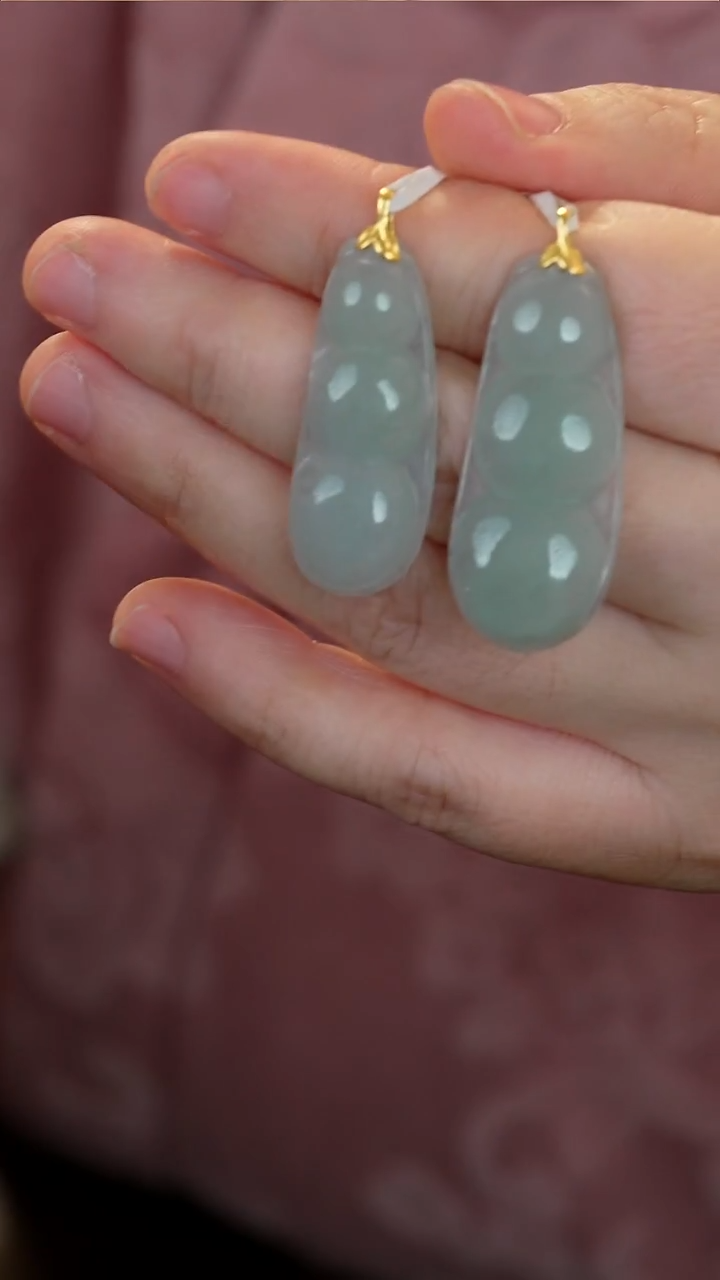 颈饰18K金镶嵌翡翠【13】多样发一