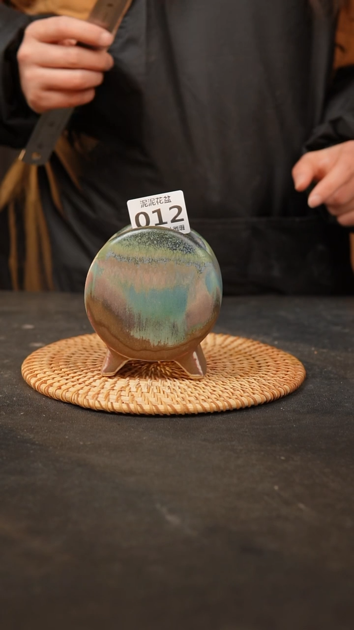 【闪购商品】瓷片012泥泥手工花盆