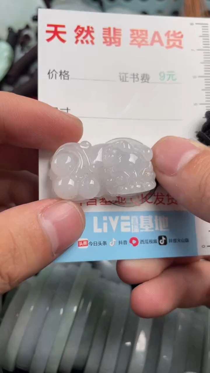 翡翠未镶嵌吊坠(不含链)1